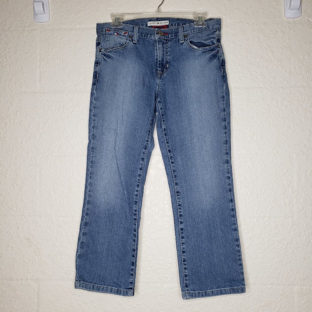 Tommy Hilfiger Low Rise Boot Cropped Jeans Size 8
